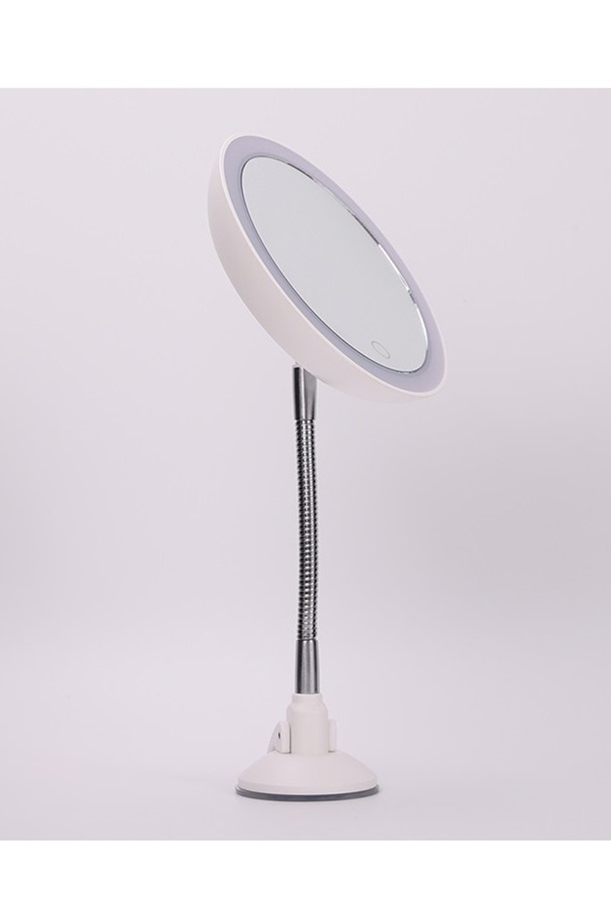 Şerit LED Işıklı Banyo Makyaj - Tıraş Aynası, 10X HD ZOOM, Esnek Boyun, Dokunmatik Parlaklık Ayarı