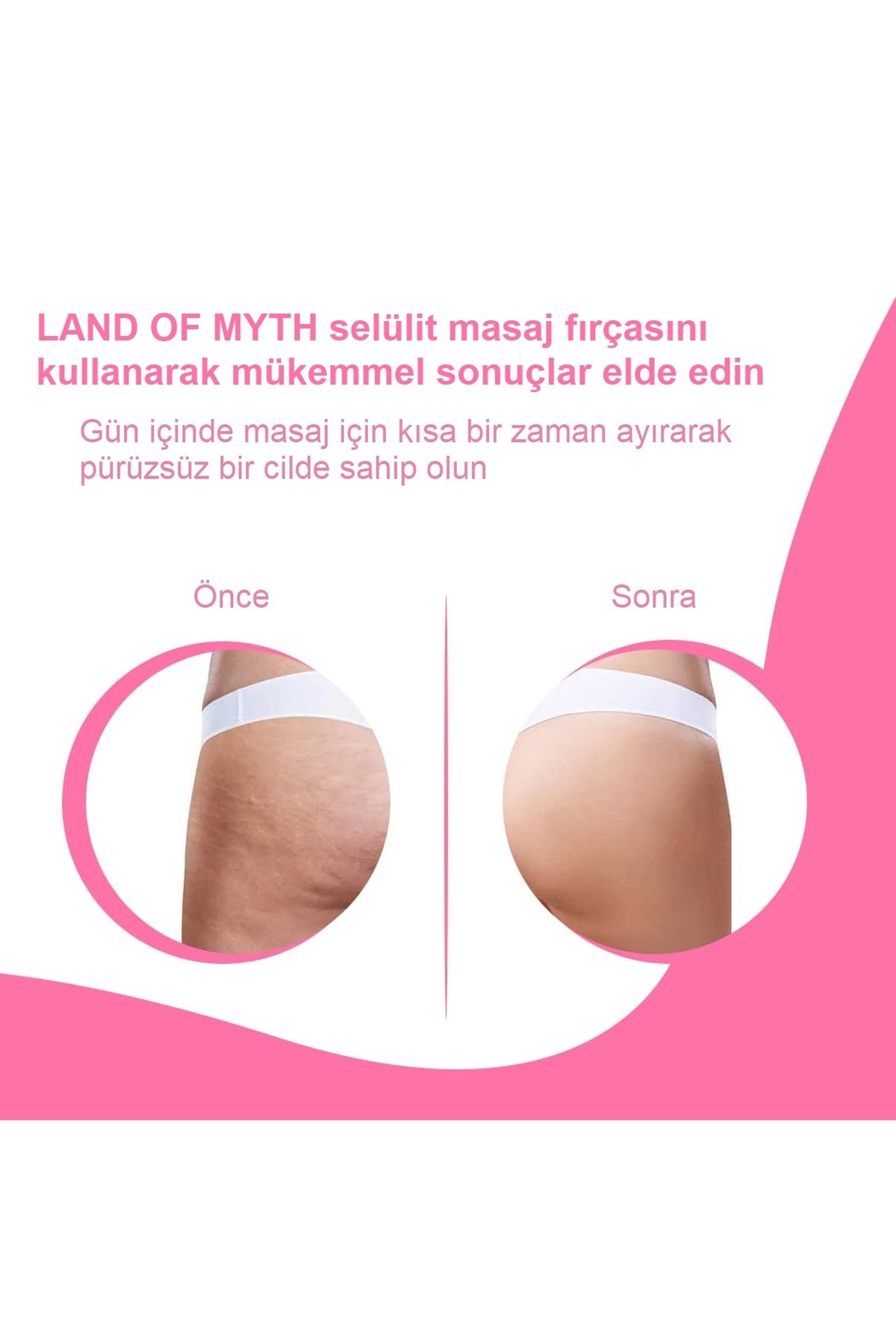  LOM1412 Silikon Vücut Selülit Masaj Fırçası (Siyah-Lila)