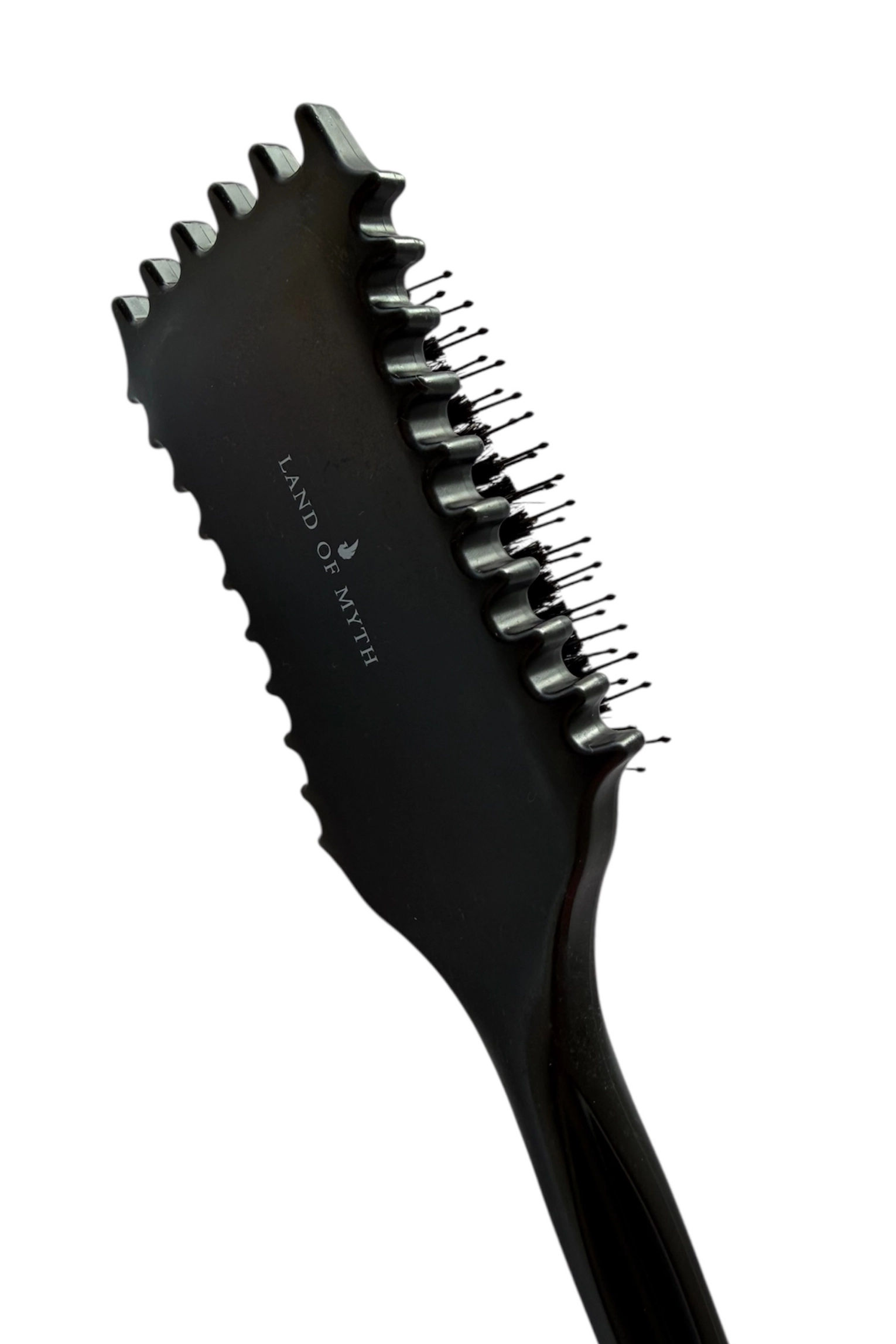 LOM1215 Curl Defining Styling Brush, Kıvırcık Kavisli 9 Sıra Bukle Belirginleştirme Fırçası (Siyah)