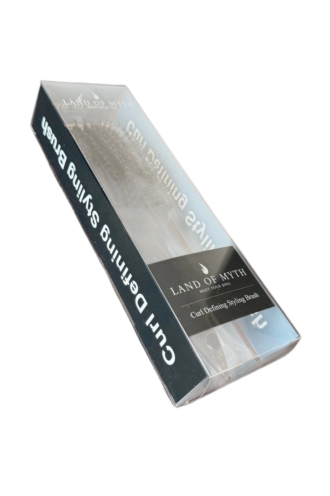 LOM1215 Curl Defining Styling Brush, Kıvırcık Kavisli 9 Sıra Bukle Belirginleştirme Fırçası (Siyah)