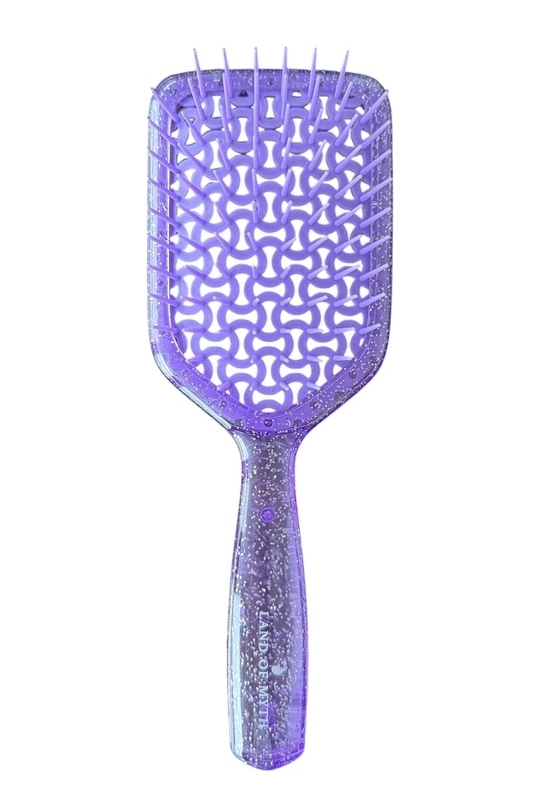 LOM1265 Duşta Saç Açma ve Masaj Fırçası Islak Saç Açma Tarağı Wet Detangler (Lila)