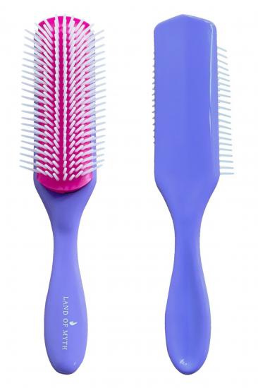 Lom1212 Styling Brush, 9 Sıra Şekillendirme Fırçası, Curly Girl Kıvırcık Kız Metodu Fırçası - Mor